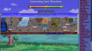 What terraria world-gen looks like with 6+ Large Content mods