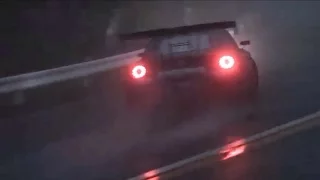 GT-R Drift on Turnpike Hakone in the Rain | TOYO TIRES