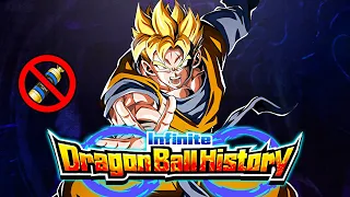 NO ITEM RUN! INFINITE DRAGON BALL HISTORY STAGE 17 + MISSIONS COMPLETED!! (DBZ: Dokkan Battle)