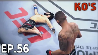 REALISTIC KNOCKOUTS  - EA UFC 4 RAGDOLL KOS | KNOCKOUTS OF THE WEEK  EP . 56 .ITs a