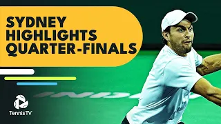 Karatsev Faces Sonego; Murray, Opelka & Evans In Action | Sydney 2022 Quarter-Final Highlights