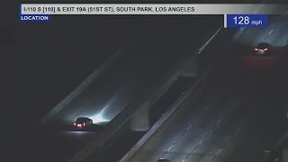 Suspect driving stolen Cadillac leads officers on pursuit through South LA