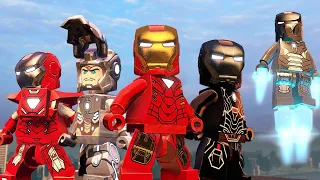 Все костюмы железного человека в Lego Marvel Avengers, часть 1 / All Iron Man Costumes, part 1