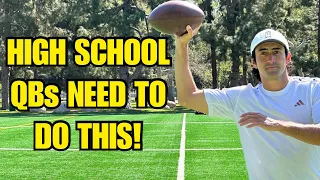 BEST HIGH SCHOOL QB DRILLS