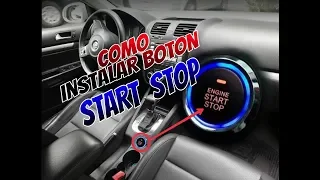 COMO INSTALAR BOTON START STOP