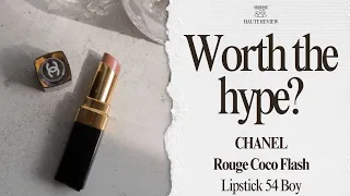 Test and Review: CHANEL Rouge Coco Flash Lipstick - 54 Boy