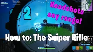 How to Aim the Sniper Rifle - Mastering Bullet Drop | Fortnite Tutorial