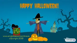 Halloween Song for kids | HALLOWEEN TALKING FLASHCARDS | kids song