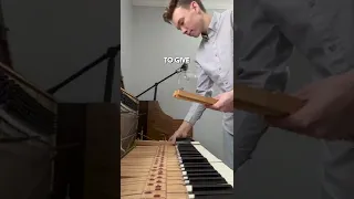 taking apart a whole piano