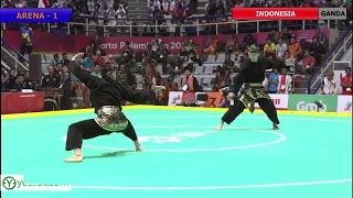 Pencak Silat Artistic Male Doubles Indonesia Finals | 18th Asian Games Indonesian 2018