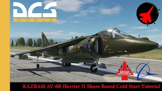 RAZBAM AV-8B Harrier II Shore Based Cold Start | DCS | DCS World | Digital Combat Simulator