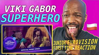 FIRST TIME HEARING Viki Gabor - Superhero - Poland 🇵🇱 - Official Music Video (Jr Eurovision 2019)