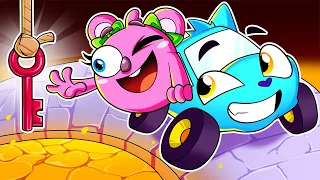 Baby Cars Escape AMAZING MAZE! 🚗 Who Took The Baby Car? 🚓 Funny Kids Songs