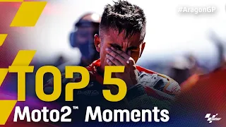 Top 5 Moto2™ Moments | 2021 #AragonGP