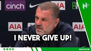 GIVE UP?! THAT'S REALLY HARSH! | Ange FUMES at reporter's question over top four chances 😤
