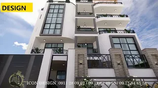 ረጋ ብላችሁ እስከ መጨረሻው እዩት modern G+3+terrace residence