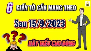 "MỚI" 6 loại GIẤY TỜ cần MANG THEO khi đi đường từ 15/9/2023▶️ Hãy HIỂU ĐÚNG theo THÔNG TƯ 32 MỚI