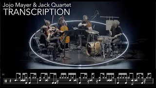 Jojo Mayer & Jack Quartet | Different Zones | Drum Transcription