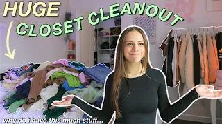 EXTREME CLOSET CLEANOUT 2021! decluttering, organizing, & getting rid of everything!!!