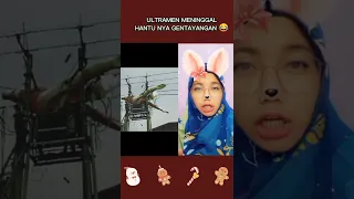 FUNNY DUBBING: ULTRAMAN MENINGGAL, HANTUNYA GENTAYANGAN 😱⁉️🎊#shorts #reaction #comedy #dubbing