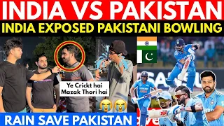 Indian Batting Exposed Pakistani Bowling | IND🇮🇳 vs PAK🇵🇰 Asia Cup 2023 | Pakistani Public Cry