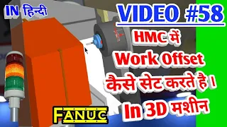 Practically how to take workpiece offset values in HMC machine