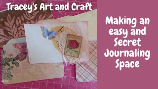 Easy file folder style journaling space - Ephemera building to fill a junk journal