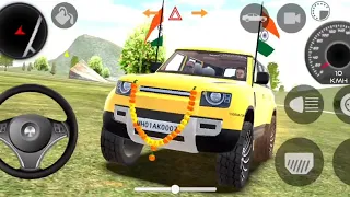 The Faster Defender In Yellow Colour 💛| Indian Cars Simulator 3D