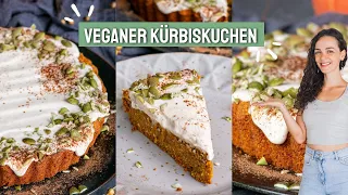 Veganer Kürbiskuchen | Einfaches Rezept | Saftig & ohne raffinierten Zucker