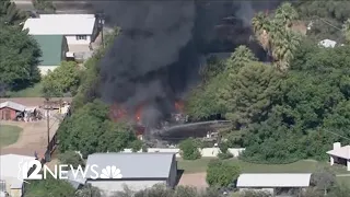 Fire damages multiple homes in east Phoenix