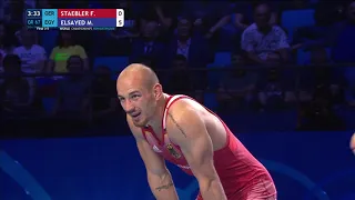 BRONZE GR - 67 kg: F. STAEBLER (GER) v. M. ELSAYED (EGY)