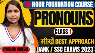 PRONOUN|CLASS 1| English Grammar for  SSC CGL,CPO,CHSL,CDS | SBI/IBPS PO/Clerk |CET | Nimisha Bansal