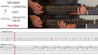 How to Play 'Sweating Bullets' by Megadeth (With On-Screen Tabs!) - Guitar Tutorial