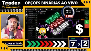 OPERANDO OPÇÕES BINÁRIAS AO VIVO | IQ OPTION - LIVE #02