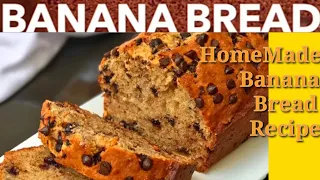 Moist Banana Bread Recipe | Don't Waste Overripe Bananas! Super Moist Banana Chocolate Chip Bread