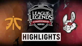 FNC vs. MSF - EU LCS Week 3 Day 1 Match Highlights (Spring 2018)