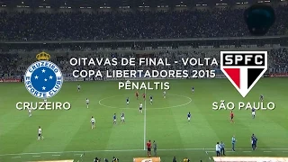 Pênaltis - Cruzeiro 4 x 3 São Paulo - Libertadores - 13/05/2015