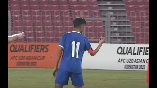 Ayush Ghalan red card Vs Bangladesh ||AFC U20 Asia cup Qualifiers 2023||