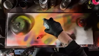 Cosmic Glow: Creating a UV Glow-in-the-Dark Galaxy with Spray Paint Art