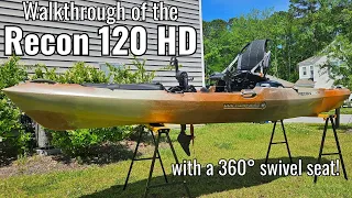 One Big Mean Fishing Machine: The 2024 Recon 120 HD Kayak with Swivel Seat