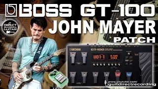 BOSS GT 100 Overdrive - J. MAYER style FREE Patch Settings