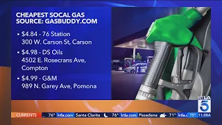 Gas prices are once again going up. Here's where to find the cheapest gas in L.A. County