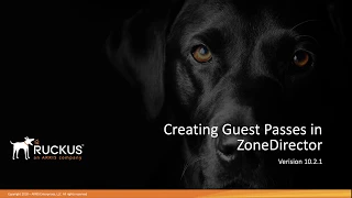 Creating Guest Passes in ZoneDirector