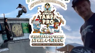 Greyson Fletcher, Grant Taylor & Tom Schaar Skating Tampa Pro Concrete Jam!!