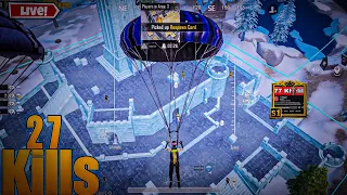 27 KILLS!!😱 NEW WORLD RECORD IN LIVIK🥰 BEST LANDING 🔥 SOLO VS SQUAD PUBG MOBILE