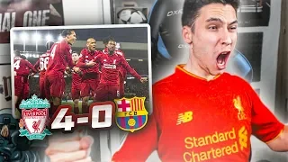 REACCIONES DE UN HINCHA Liverpool vs Barcelona 4-0 *REMONTADA HISTÓRICA*