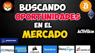 Oportunidades Para Hoy | Continuaremos Cayendo! BTC, SHIB, ETH, DIS, META, BA, AXP, ADSK, PYPL, ATVI