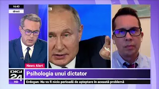 Putin face apel la pace „în întreaga lume”. Diaconu: Limbajul agresorul ascunde ferocitate psihotică