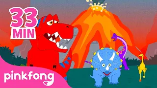 🦖Kemanakah Dinosaurus Pergi? | Kumpulan Lagu Dinosaurus | Kartun & Lagu | Pinkfong dan Baby Shark