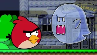 Angry Birds Animated in Super Mario World Ep. 2 | Ghost House + Boss fight